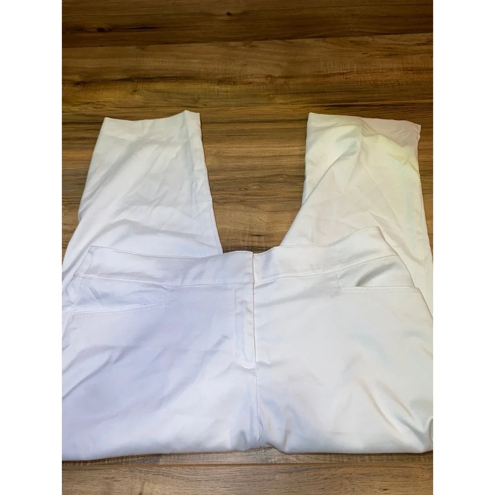 PGA Tour Women's Golf Pant Capris,‎ Size 14, White